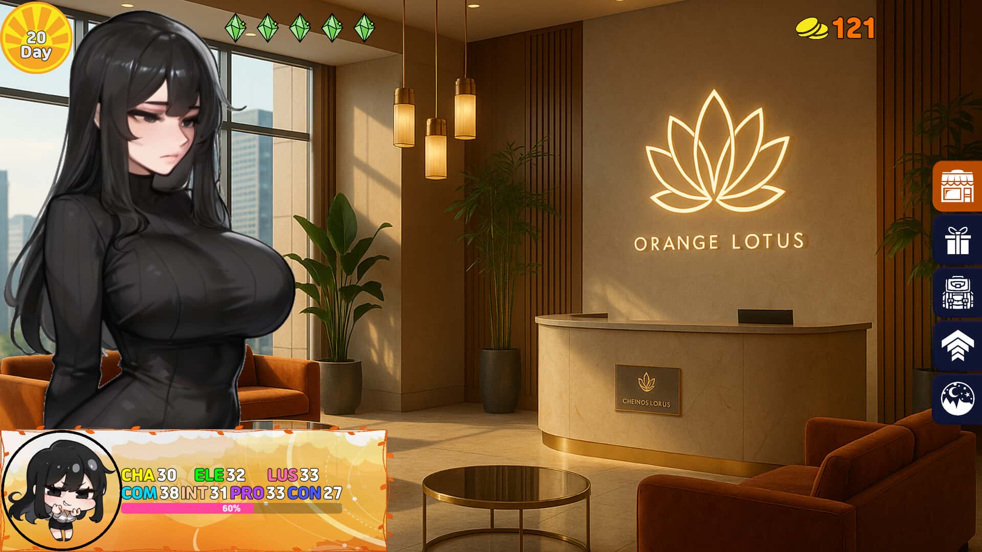 橙色莲花 Orange Lotus全息投影